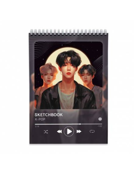 Скетчбук. K-pop Style. 14,8х21 см. 40 листов. ГЕОДОМ