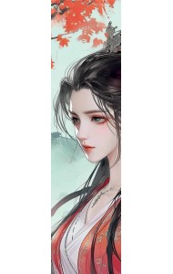 Закладка с резинкой. Маньхуа. Принцесса