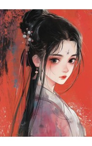 Обложка для паспорта. Маньхуа. Принцесса (ПВХ, 185х133 мм)