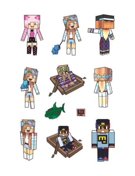 Самые популярные герои Евгена Бро. Набор наклеек