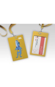 Бременские музыканты. Чехол для карточек (картхолдер) с лентой. Собака