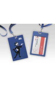 Бременские музыканты. Чехол для карточек (картхолдер) с лентой. Кот