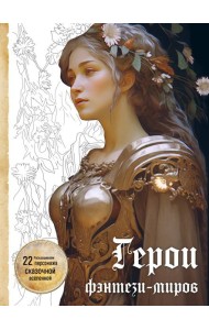 Герои фэнтези-миров. Раскрашиваем 22 персонажа сказочной вселенной