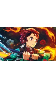 Кардхолдер охотника на демонов (по мотивам манги, в форме книжки, 215х65 мм, цветной)