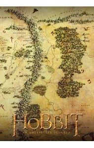 Обложка для паспорта. Хоббит. Карта Средиземья