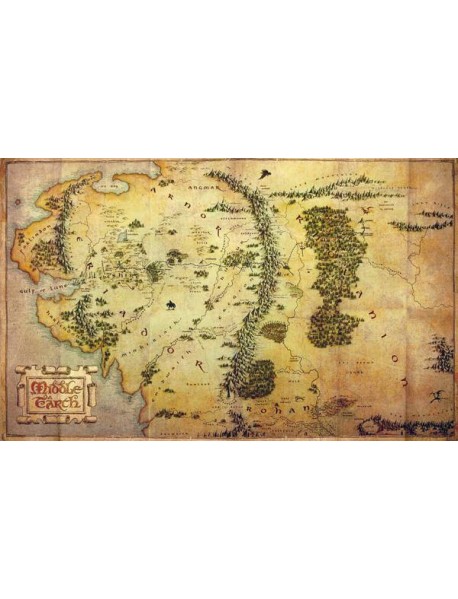 Кардхолдер. Хоббит. Карта Средиземья (в форме книжки, 215х65 мм)