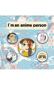 Набор значков. I'm an anime person (5 шт.)