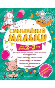 Смышлёный малыш: для детей 2-3 лет (с наклейками)