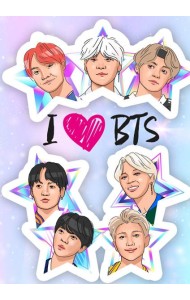 Обложка для паспорта. I love BTS