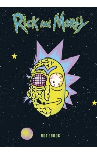 Рик и Морти. Блокнот. Рик в космосе (А5, 72 л., контентный блок, со стикерами)