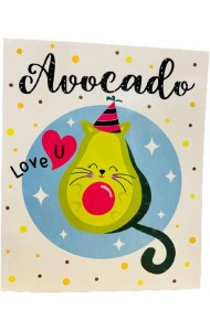Блокнот позитивного настроения. AVOCADO LOVE U