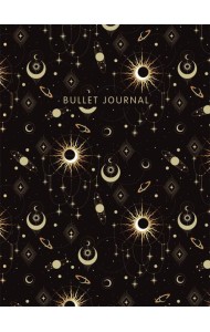 Блокнот в точку: Bullet Journal (эзотерический темный, 160 c., с наклейками)