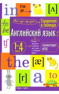 Английский язык. 1-4 классы. Справочная тетрадь в таблицах