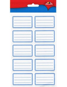 Наклейки школьные универсальные 20шт,С3347