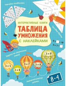 Интерактивная таблица умножения с наклейками Интерактивная таблица умножения с наклейками