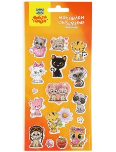 Наклейки объемные "Котики" PS_39815