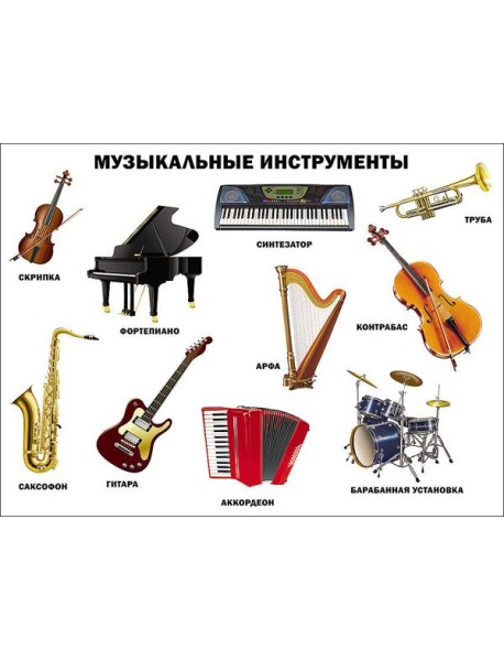 Музыкальные инструменты (плакат)