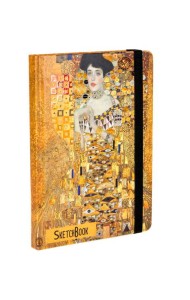 СКЕТЧБУК А5. Густав Климт. ЗОЛОТАЯ АДЕЛЬ (выб.лак)