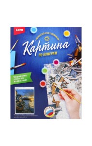Картина по номерам на картоне 
