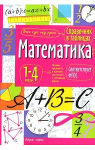 Математика. 1-4 классы. Справочная тетрадь в таблицах