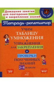 Учим таблицу умножения. Упражнения для закрепления и проверки полученных знаний. 2-4 кл