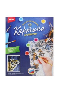 Картина по номерам на картоне 