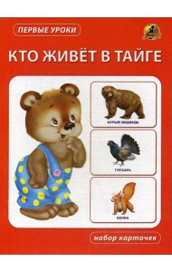Кто живет в тайге. Набор карточек
