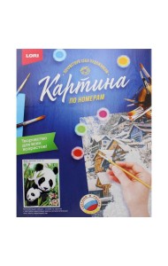 Картина по номерам на картоне 