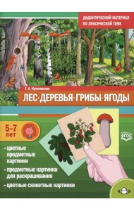 Лес. Деревья. Грибы. Ягоды. Дидактический материал по лексической теме. (5-7 лет). ФГОС