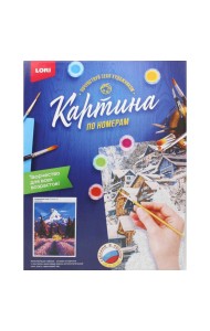 Картина по номерам на картоне 