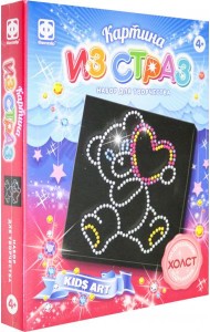 257313 Картина из страз Мишка