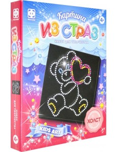 257313 Картина из страз Мишка