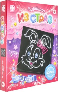 257314 Картина из страз Зайчик