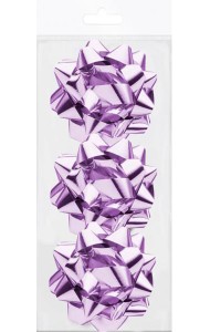 Декоративный бант 3шт фиол. (83242)