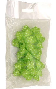 Декоративный бант (2шт) салат. (76975)
