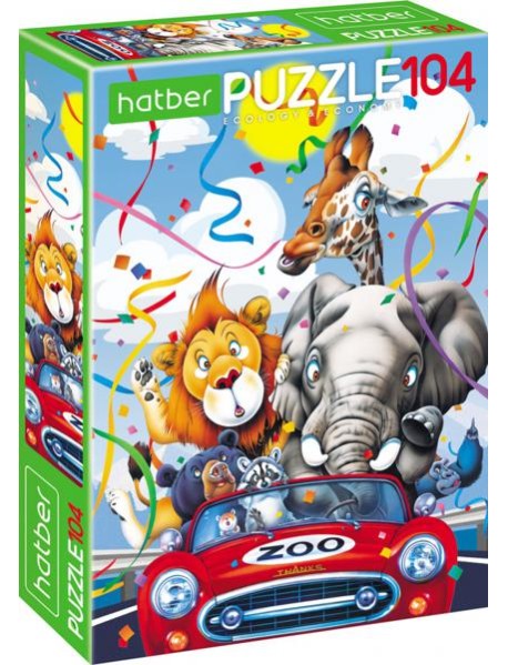 Hatber Puzzle-104 Веселое путешествие,104ПЗ4_05533
