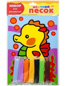 Раскрась песком.Морской конек Раскрась песком.Морской конек