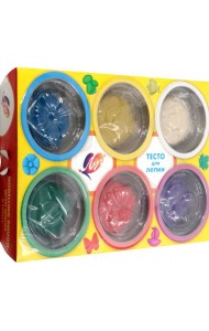 Набор с тестом д/лепки 6цв(крыш.-фор.),31С 2029-08