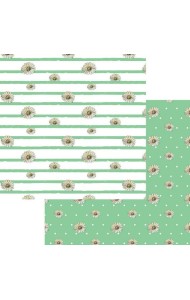 Бумага упаков.двустор. 100*70 Ромашки,WPD-03