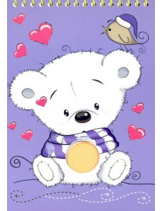 Блокнот-раскраска с апплик.20л,греб,Пушистик,С6472 Блокнот-раскраска с апплик.20л,греб,Пушистик,С6472