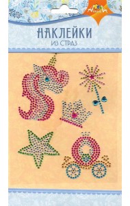 Наклейки из страз Единорог,С3284-06