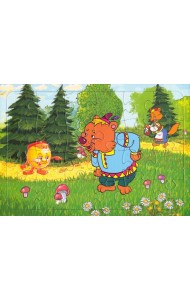 Пазл 24 эл. Колобок и медведь