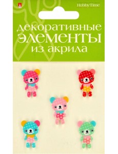 Элементы декоратив. из акрила "Медвежата",2-336/26 Элементы декоратив. из акрила "Медвежата",2-336/26