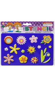 Трафарет КАЛЕЙДОСКОП с раскраской (М-6531)