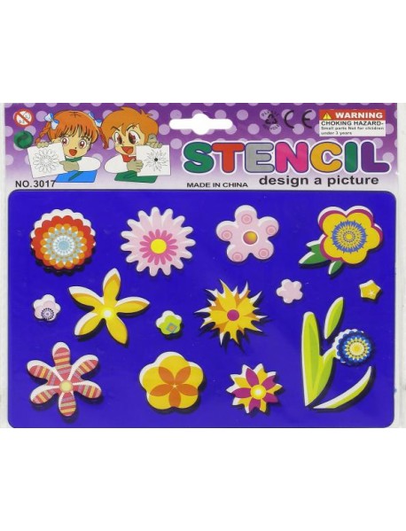 Трафарет КАЛЕЙДОСКОП с раскраской (М-6531)