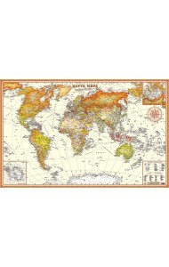 Интерьерная карта Мира (Экодизайн)