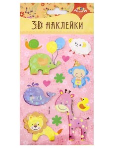 Наклейки 3D,9,5х18,5см,С3485-03