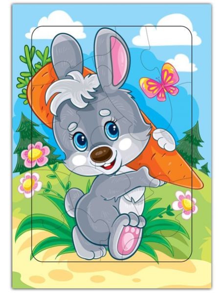Развивающие рамки. 3816 Зайка