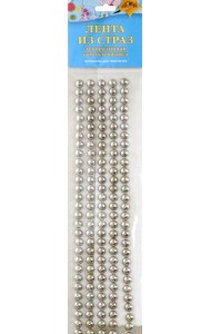 Декоративная самокл.лента из страз СереброС3533-22