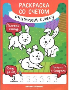 Считаем в лесу. Книжка-раскраска